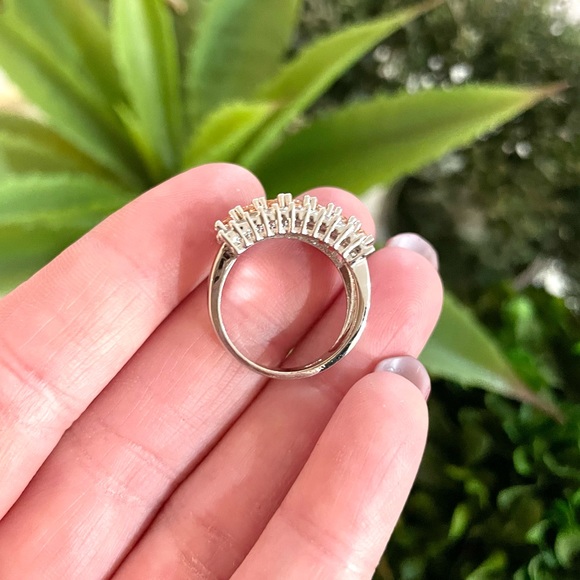 Sterling Silver Cubic Zirconia Peach Ring - Picture 10 of 10